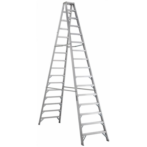 Louisville Ladder AM1010 10 Foot 300 lb Duty Rating Aluminum Twin Front  Step Ladder