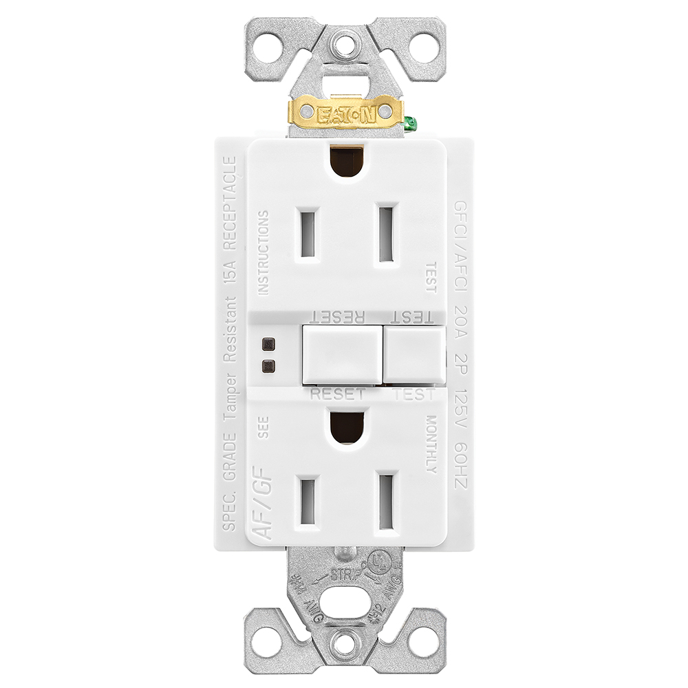 AF/GF TR Duplex 15A 125V WH 4747632