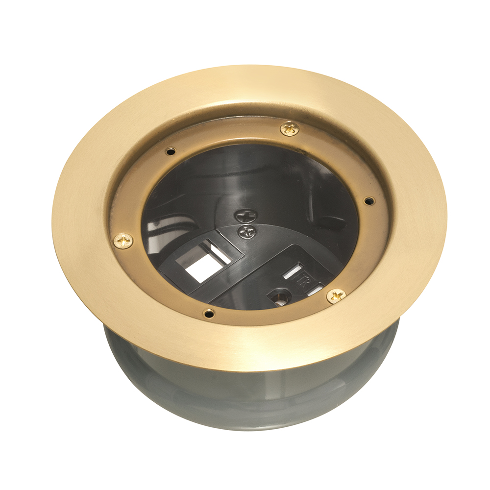 Arlington Flbc4580mb Brass Recessed Cover Gordon Electric Supply Inc