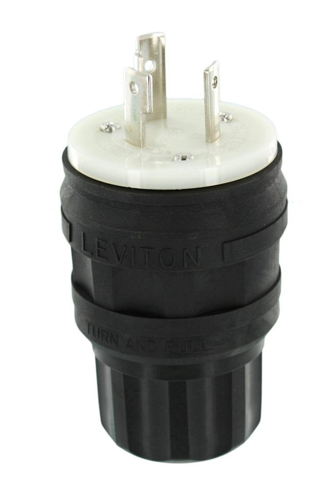 LEVITON 28W48-B 30A BLK PLUG | Gordon Electric Supply, Inc.