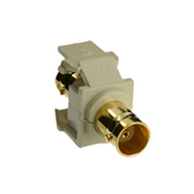 BNC QuickPort Adapter, Gold-Plated, Ivory