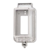 LEVITON 5977-DCL : 1 GANG WP DUPLEX RECEPTACLE COVER | Gordon Electric ...