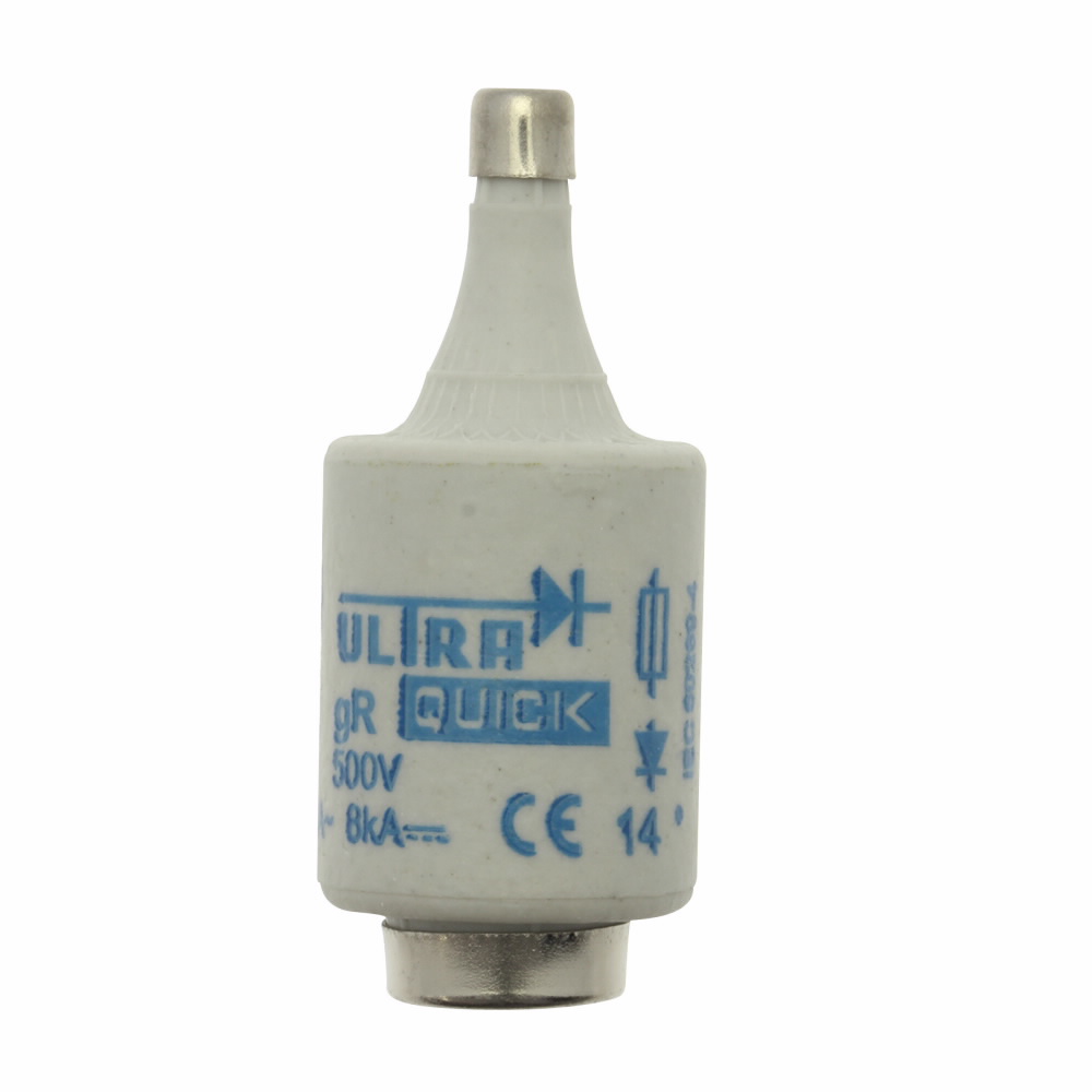 Eaton Bussmann series low voltage D fuse, Ultra-rapid, 500V, 4A, Non Indicating, fuse, Class gR, Ultra rapid, Brown, Ceramic body