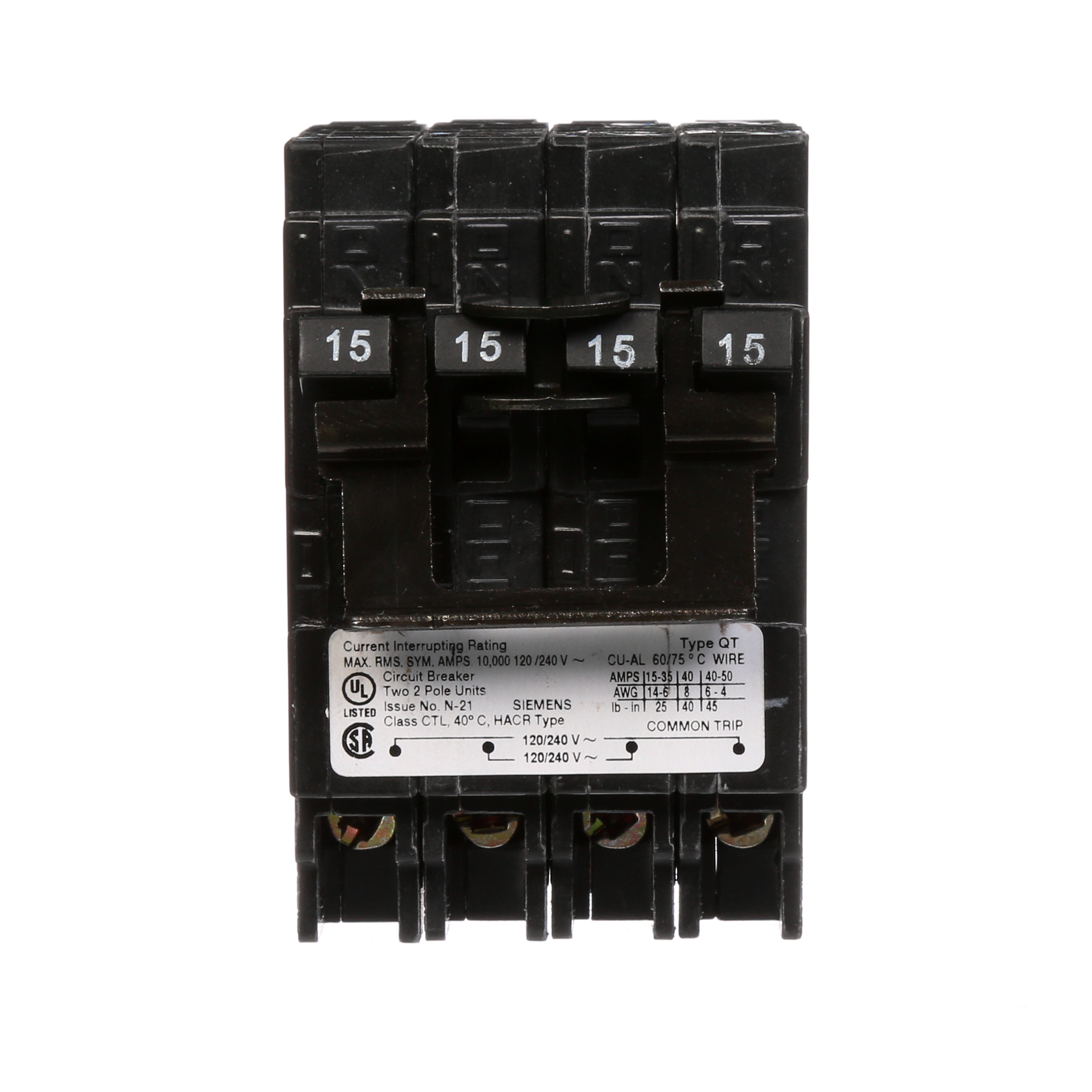 Type max. Circuit Breaker Siemens 1950s. Сименс HIPASS. TNB-do2-2-12. Housing vc2-01 Black 10-Pole.