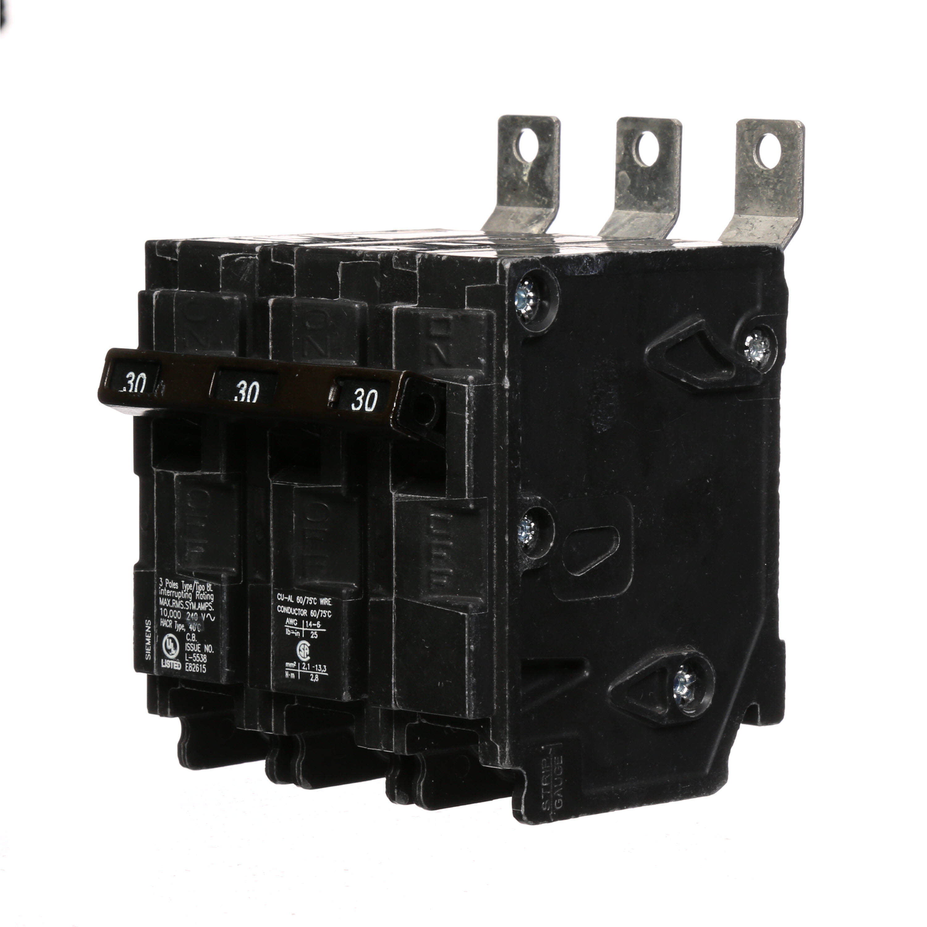 Siemens B330 3-Pole 30 Amp 240 Volt 10 K Circuit Breaker | OneSource ...