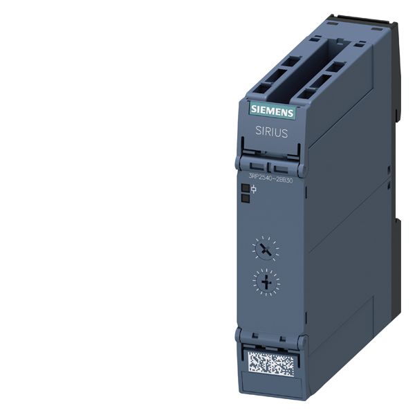 TIMING RELAY, ELECTRONIC, OFF-DELAY, WITHOUT CONTROL SIGNAL OR NON-VOLATILE RELAY DEFINITE PASSING MAKE CONTACT, 7 T. SET. RANGES 0.05S...600S, 24 V AC/DC, 2 CO CONTACTS W. LED, SPRING-TYPE (PUSH-IN) TERMINAL