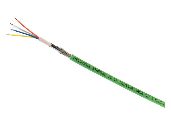 IE FC TP ROBUST FLEXIBLE CABLE GP 2X2 (PROFINET TYPE B), TPE OUTER SHEATH, WITHFLEXIBLE WIRES, FOR CONNECT. TO FC RJ45 PLUG A. FC OUTLET RJ45, 4-WIRE, SHIELDED, CAT 5, SOLD BY THE M, MAX. ORDER QUANTITY1000 M MIN. ORDER QUANTITY 20 M