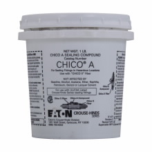 Crouse-Hinds CHICO-A4 1lb Conduit Sealing Compound, Water-Soluble Powder,  w/ 1oz Chico-X7 Fiber