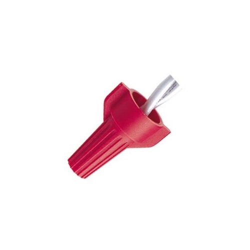 Buchanan, Wire Connector, WingTwist, Conductor Range: 18 - 10 AWG, 2/12 AWG Min, 5/12 AWG MAX, Number Of Conductors: 2 to 6, Material: Flame-retardant Polypropelene, Color: Red, Voltage Rating: 600 V, Environmental Conditions: Tough, UL 94V-2 Flame-R...