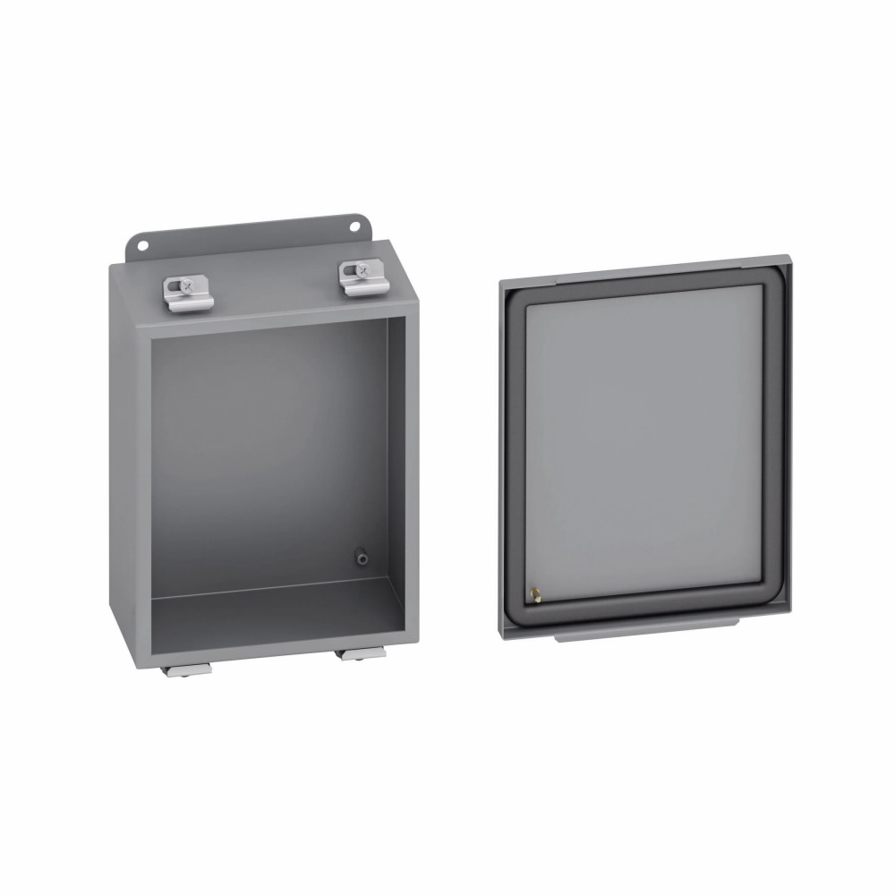 B-Line 1084-4LC JIC Panel Enclosure, 10" X 8" X 4" NEMA 4, Screw Cover ...