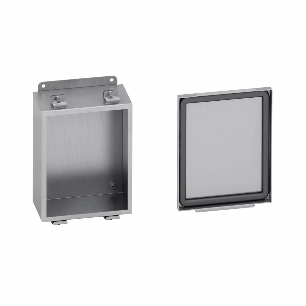 B-Line 664-4XALC JIC Panel Enclosure, 6" X 6" X 4" NEMA 4X, Screw Cover ...