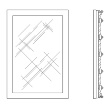 B-Line PWK175 Window And Door Kit, ANSI 61 Gray Polyester Powder Coated ...