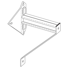 BLINE B809B-16HDG UTILITY POLE RISER BRACKET HOT DIP GALVANIZED ...