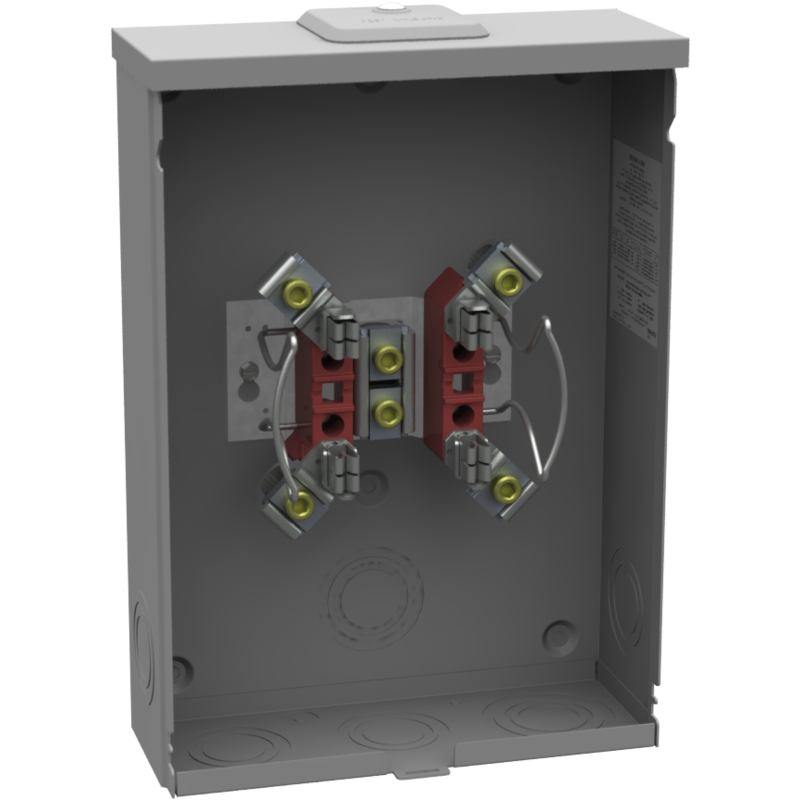 Milbank U1527-XL 4 Terminal Ringless Small Closing Plate | Cooper Electric