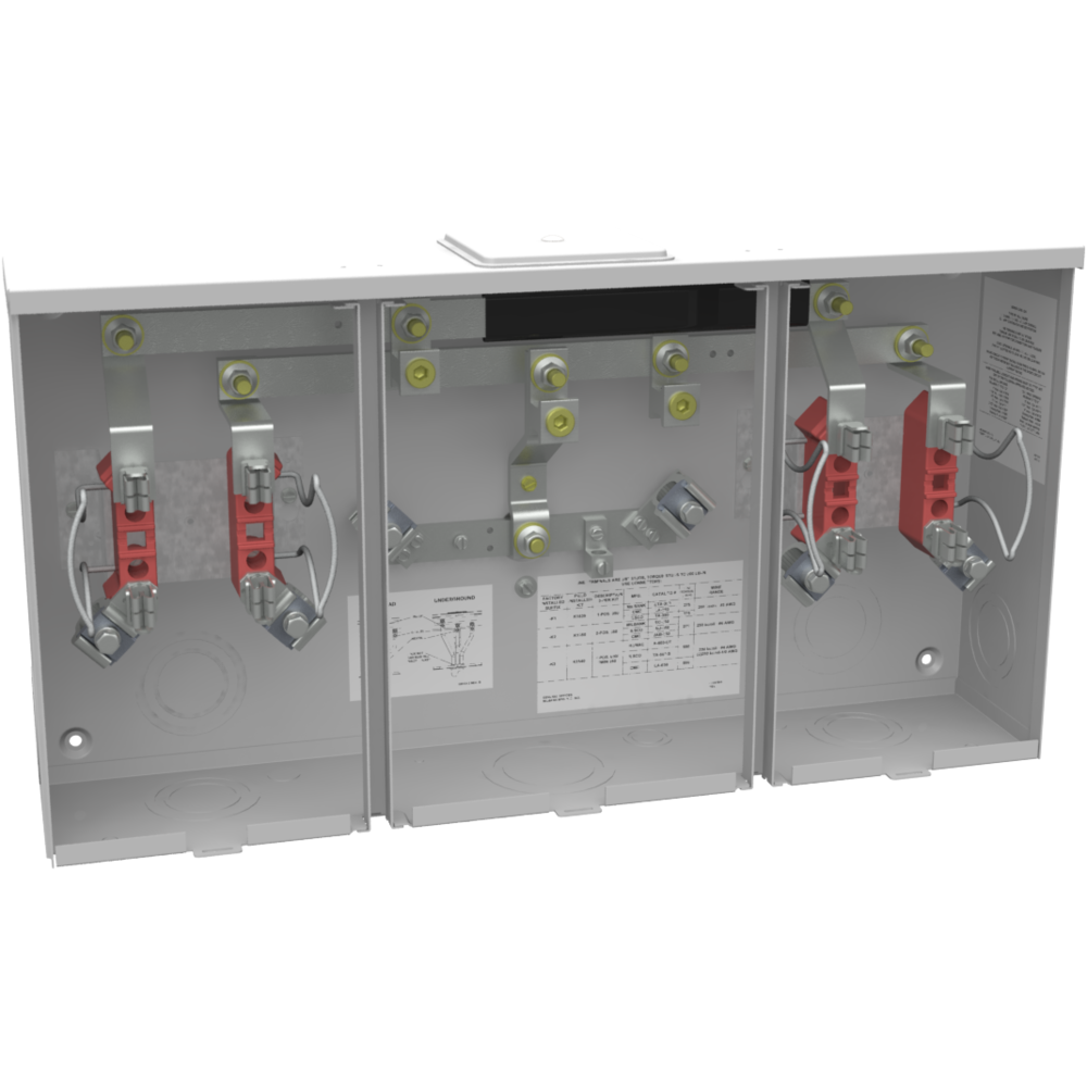 Milbank U1252-X-K1 4 Terminal Ringless Large Closing Plate 2 Position ...