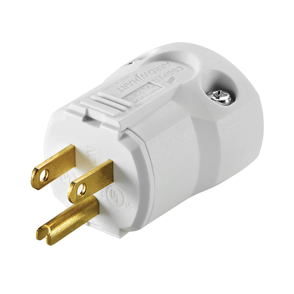 COOPER AH8115W 2P 3W 15A 125V PLUG | Gordon Electric Supply, Inc.