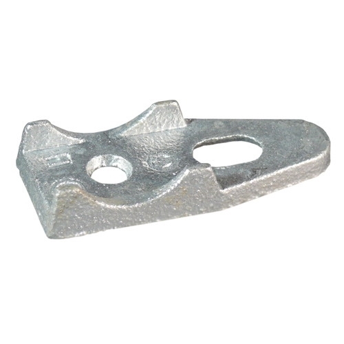 Appleton Clamp Back, Size: 1-1/4 IN, Material: Malleable Iron, Finish: Hot Dipped Galvanized, Length: 3.69 IN, Width: 1.44 IN, Height: 3/4 IN, Bolt Diameter: 0.38 IN, Standard: CSA C22.2 No. 18.4, CSA 065178, For Used To Support Runs Of RMC, IMC