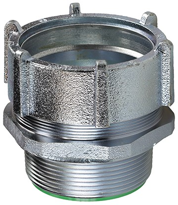 No Thread Connector, 3-1/2 in. Size, Steel material, Zinc Plated Finish