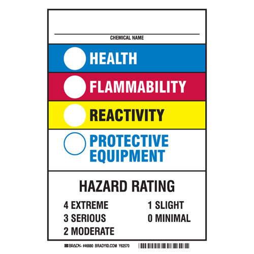 BRADY 46880 (M)HMIG CHEM ID AS | Gordon Electric Supply, Inc.