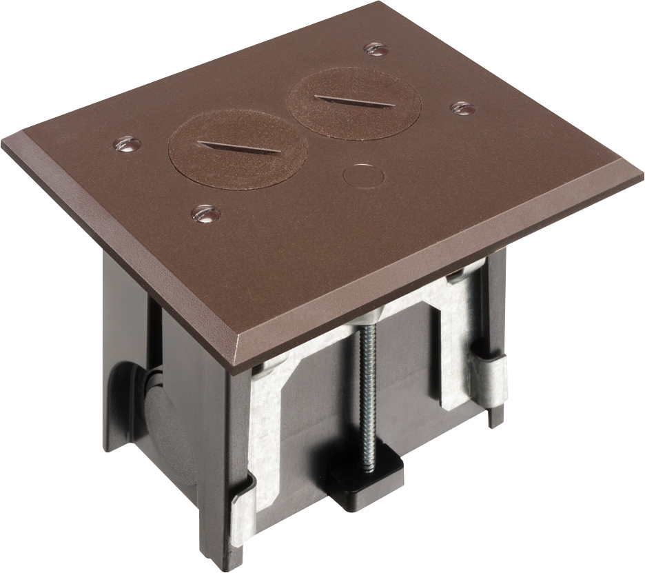 ARLINGTON FLBA101BR BROWN ADJ FLOOR BOX - | Gordon Electric Supply, Inc.