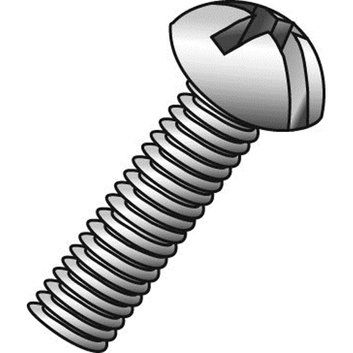 Cully 53006J 1/4-20 x 3/8 Machine Screws, Round Head, Combo Phillips/Slotted, Zinc Plated