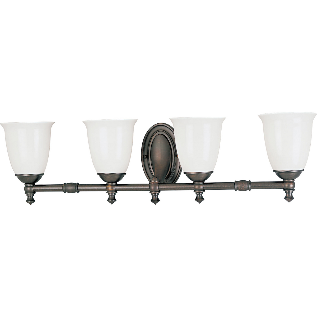 Victoria light. Elyton 15" wide Downtown Bronze 4-Light Pendant - Style # 58j32. White Opalines Glass.