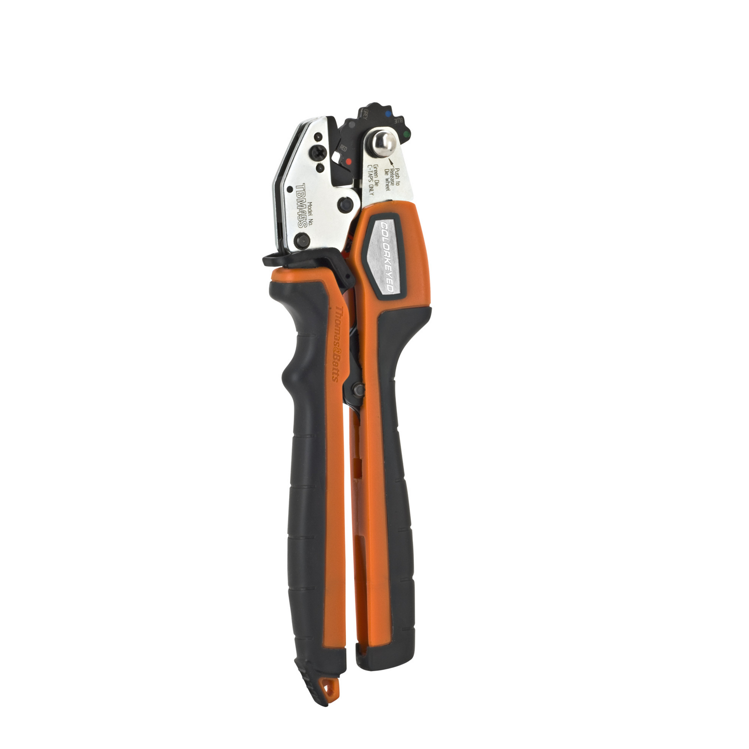 Thomas & Betts TBM45S 8 to 2 AWG Orange/Black Copper ShureStake Ratchet Rotating Ergonomic