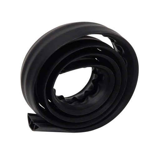 Floor Wiring Ducts Soft Wiring Duct Black 2-1/2" - Soft Wiring Duct for simple wiring organization.Soft Wiring Duct Black 2-1/"? features include:  Soft wiring duct is safe temporary or permanent enclosure of electrical cords, data cables, amp; other...