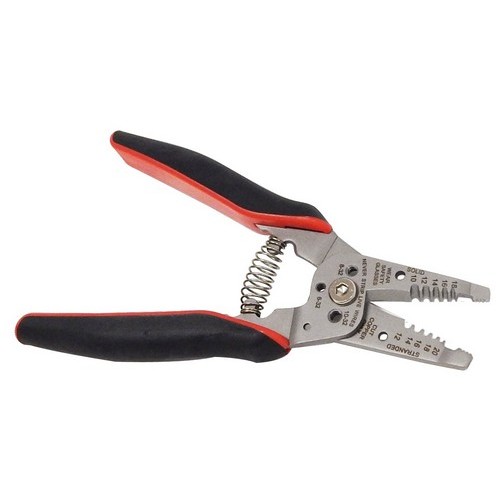 Wire Stripper, Cutter and Bolt Cutters Straight Handle - Our Straight Handle Wire Cutter and Stripper is durable and efficient.Wire Stripper, Cutter and Bolt Cutters Straight Handle features include: 10-20 AWG precision ground stripping holes easily remove insulation Copper wire cutter has precision shear-type blade Copper wire cutter has precision shear-type blade Bolt cutters 6-32, 8-32, 10-32 Strong gripping serrated nose for easy bending and pulling of wires Narrow nose fits into tight places Holes in jaw for quick wire looping and bending Spring-loaded for self-opening action Opening stop prevents spring from disengaging Stainless steel body for maximum corrosion resistance Wire Cutter & Stripper has laser etched markings for high visibility Ergonomic, cushioned handles for ultimate comfort and  control Order Qty of 1 = 1 Piece Below is more info on our Wire Stripper, Cutter and Bolt Cutters Straight Handle