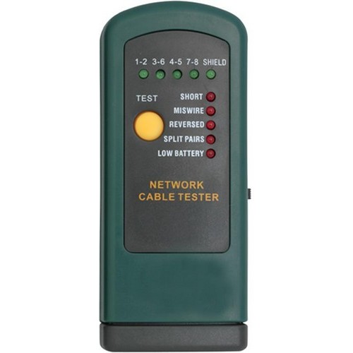 Multi Network Cable Tester - Multipurpose electrician's Networking Cable Tester.Multi Network Cable Tester features include:  Tests amp; troubleshoots voice communication for open circuits, shorts, miswires, reversals, and split pairs SHIELD detectio...