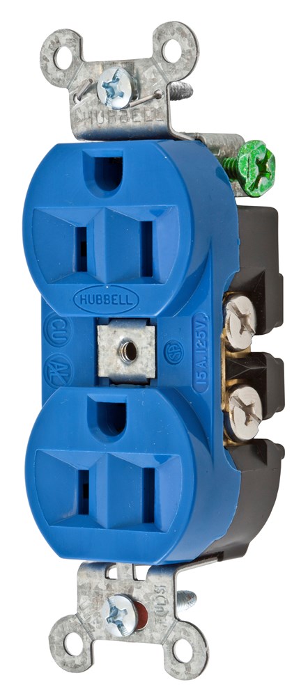 HUBBELL 5262BL 15A 125V DUP RCPT | Gordon Electric Supply, Inc.