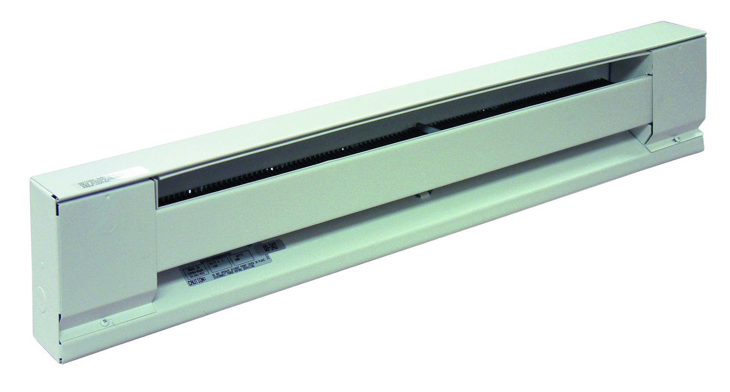 Electric Baseboard - Stainless Steel Element Convection Heater, 208 V, 1 PH, 7.2 AMP, Steel Housing Material, Wall Mounting, Dimensions- 72 Length X 2-1/2 Depth X 6 Height IN, 1500 WTT, BTU Rating- 5100, Ivory