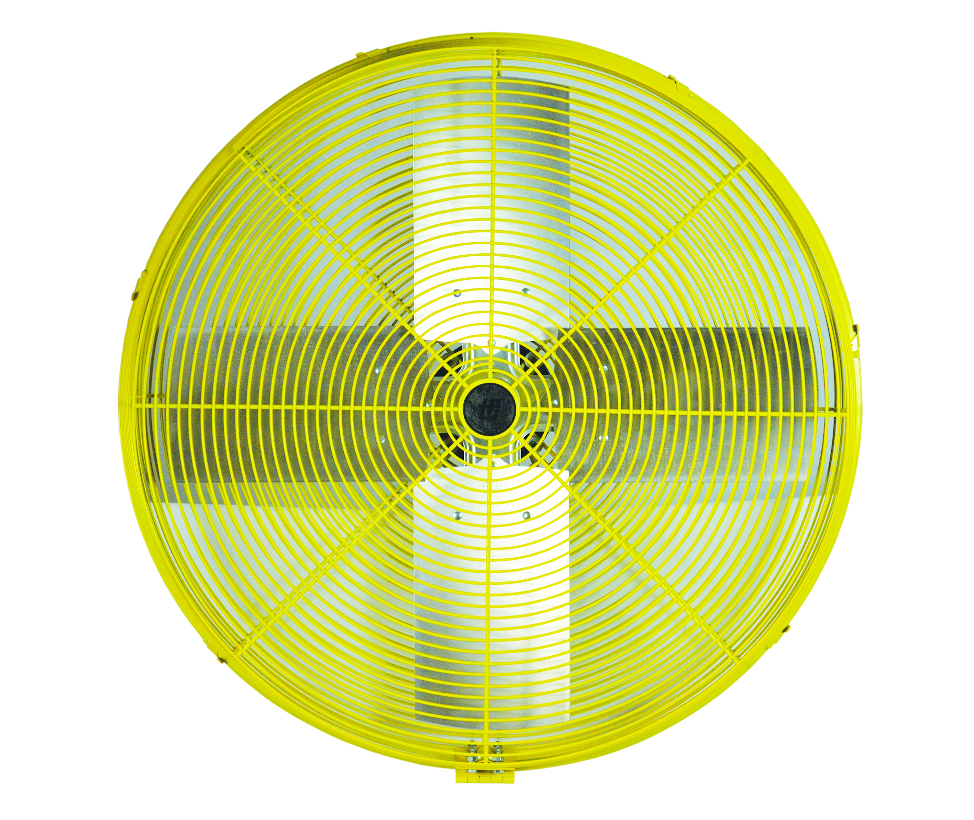 24 IN Industrial Assembled Maximum Duty Fan Head, Size- 27 IN, CFM 5600 (High) 4900 (Low), 1/2 HP, 3.5 AMP, Speed- 1100 (High), 800 (Low) RPM, 120 V, 2 Speeds, Yellow