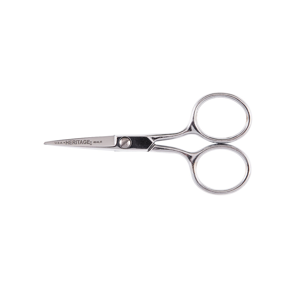 Embroidery Scissor with Large Ring, 4-Inch, Scissors are made of chrome over nickel plated, carbon steel