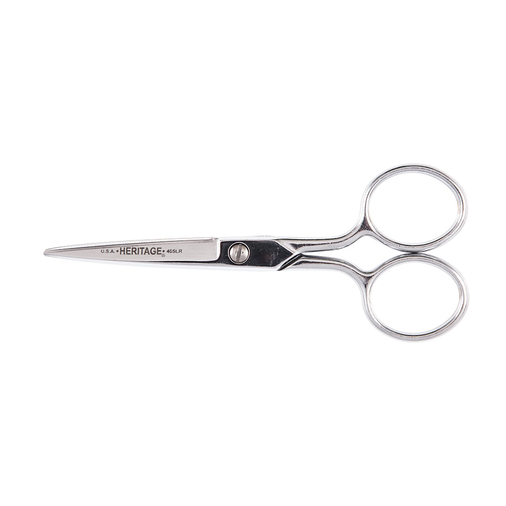 Embroidery Scissor with Large Ring, 5-Inch, Scissors are made of chrome over nickel plated, carbon steel