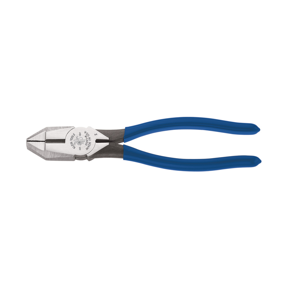 Lineman's Pliers, New England Nose, 7-Inch, Lineman's Pliers have streamlined design with sure-gripping, cross-hatched knurled jaws