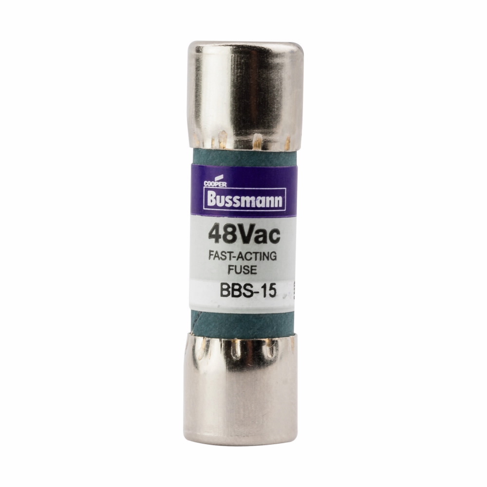 Bussmann Series BBS-15 15 Amp 48 VAC Midget Fast Acting Fuse | Cooper ...