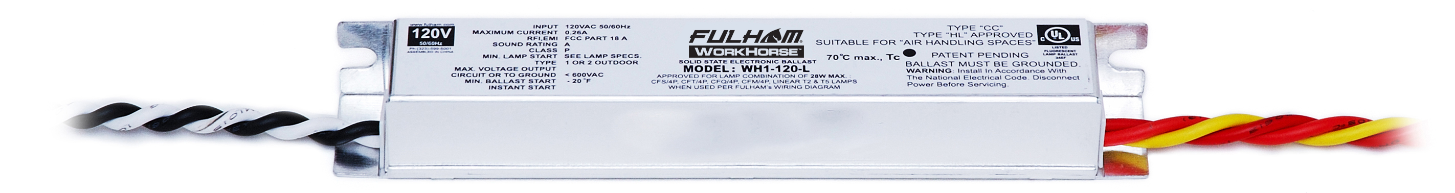 Fulham Company Wh1 120 L 28 W 20 Amp 120 Volt Ballast Cooper Electric